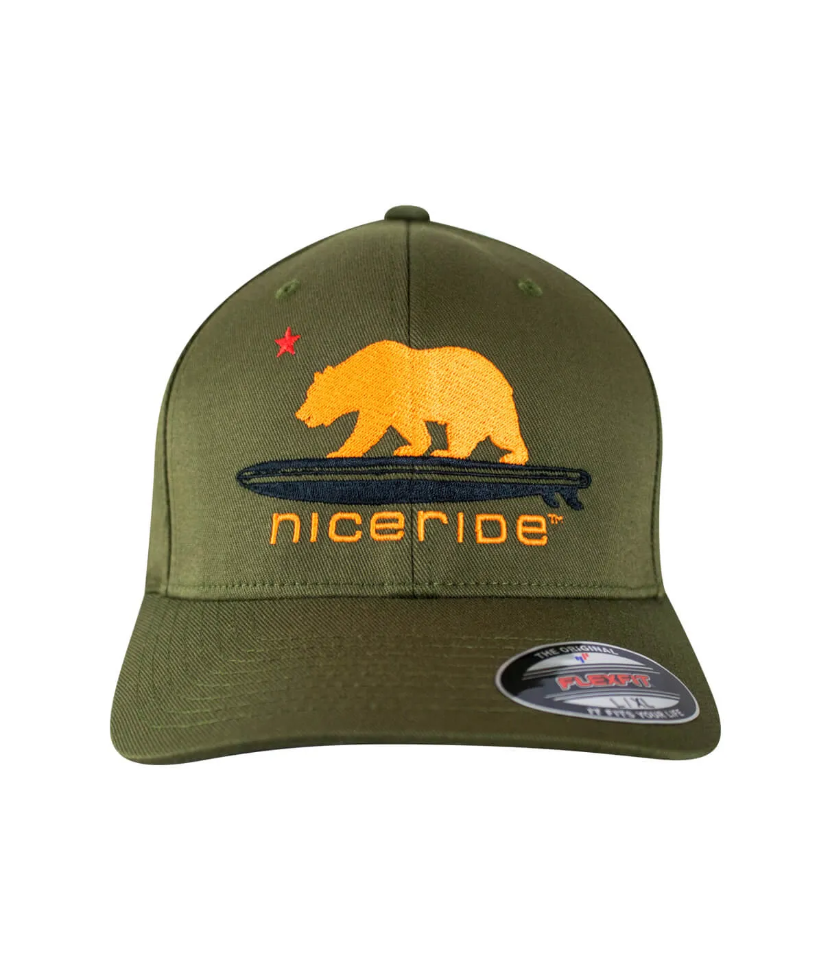 "Hang 20 - Neon Orange" Classic Flexfit Baseball Cap