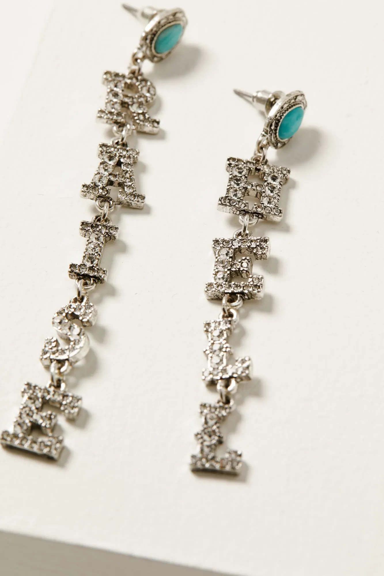 Raise Hell Rhinestone Earrings