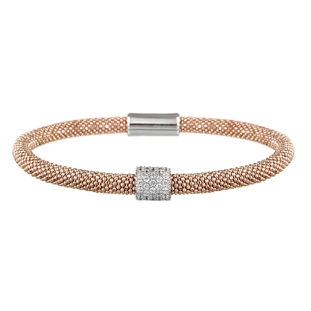 Rose Gold Bracelet 1 Cluster