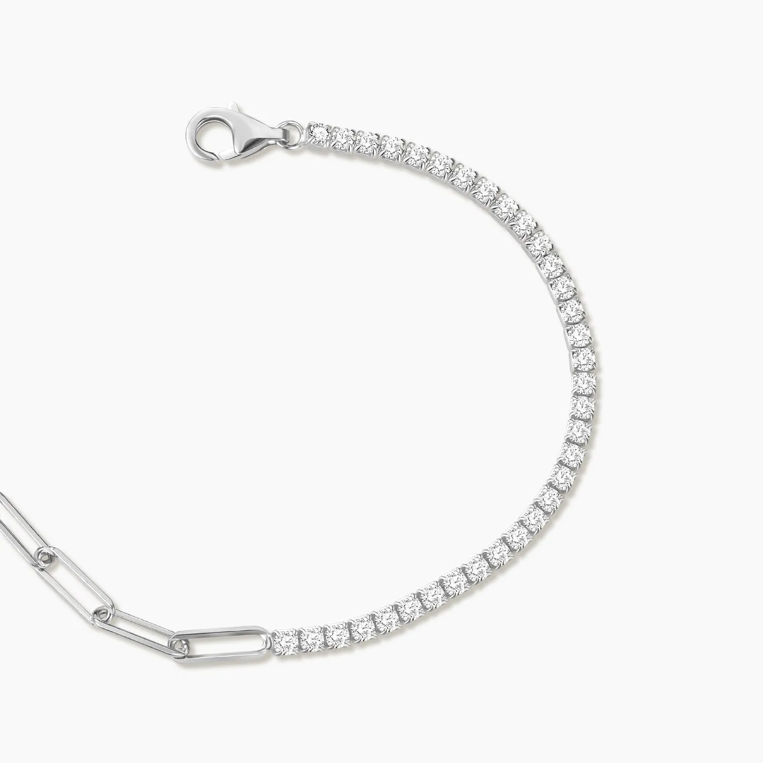 S925 Chain Link Tennis Bracelet