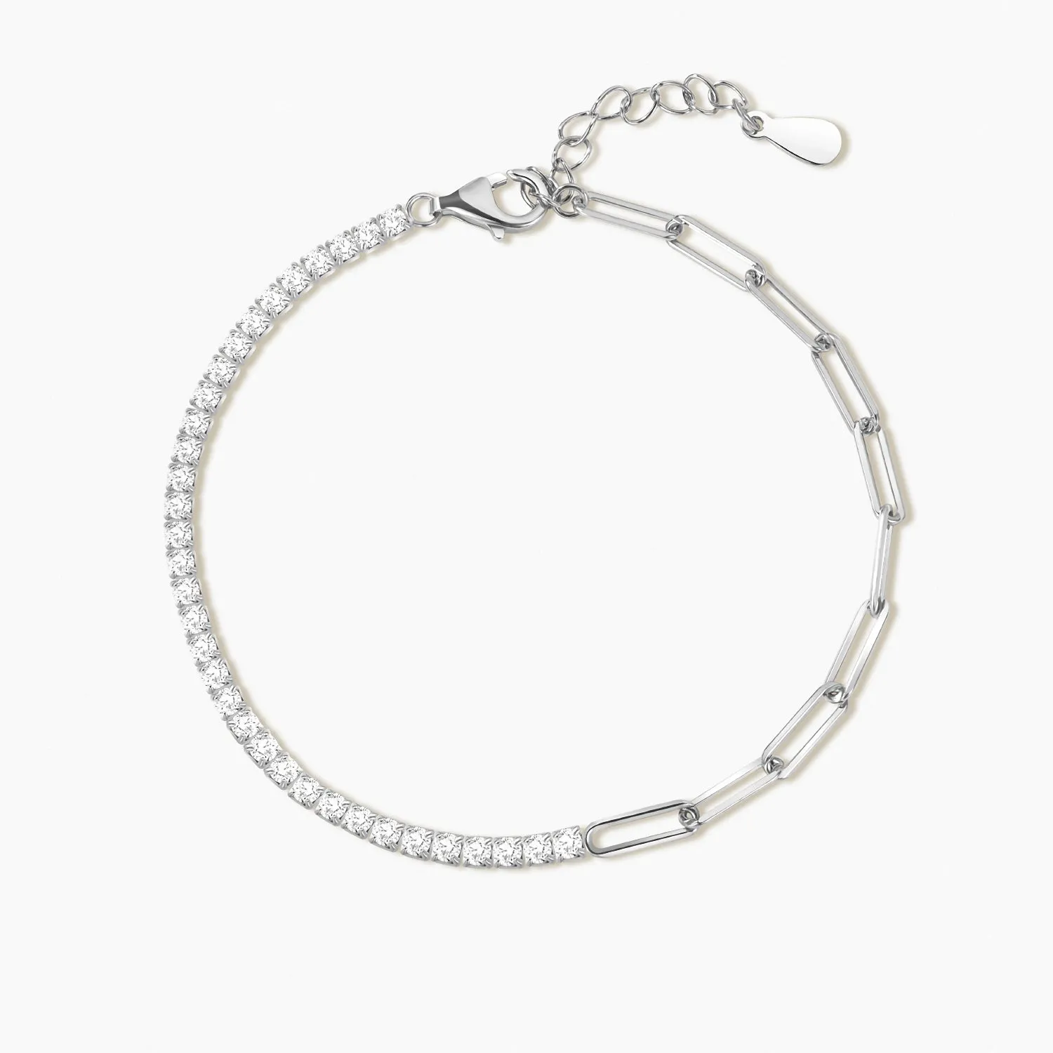 S925 Chain Link Tennis Bracelet
