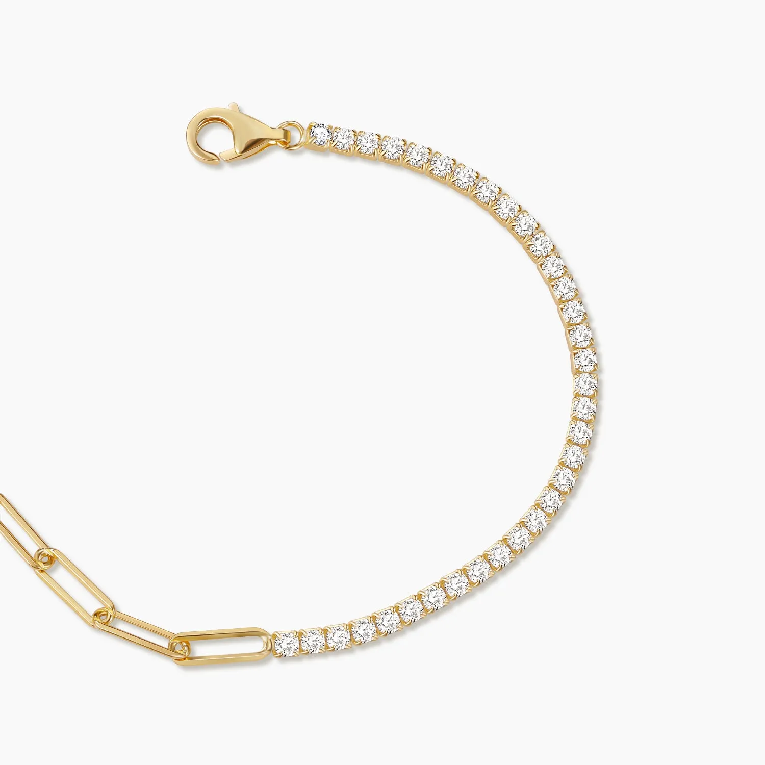 S925 Chain Link Tennis Bracelet