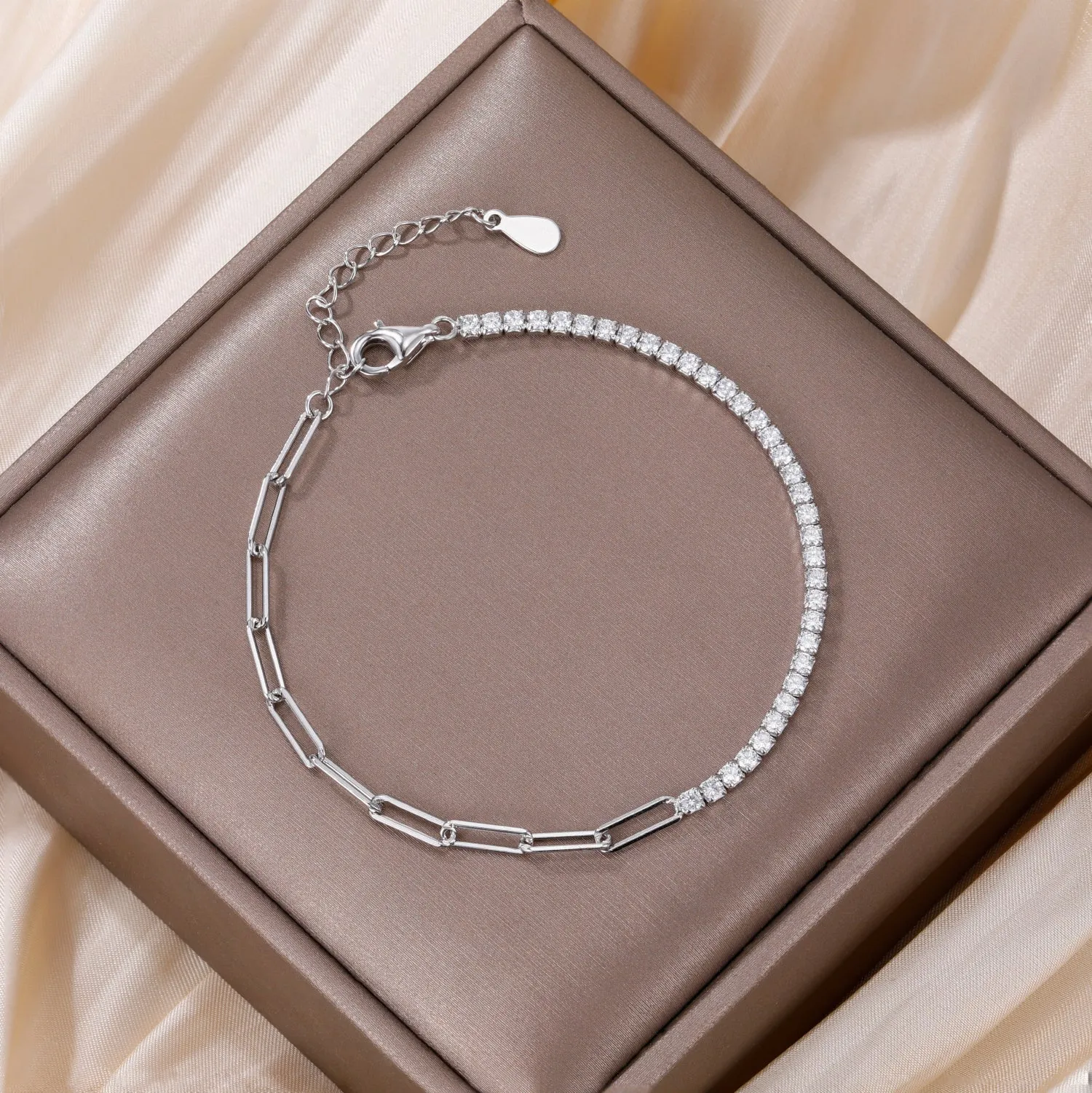 S925 Chain Link Tennis Bracelet