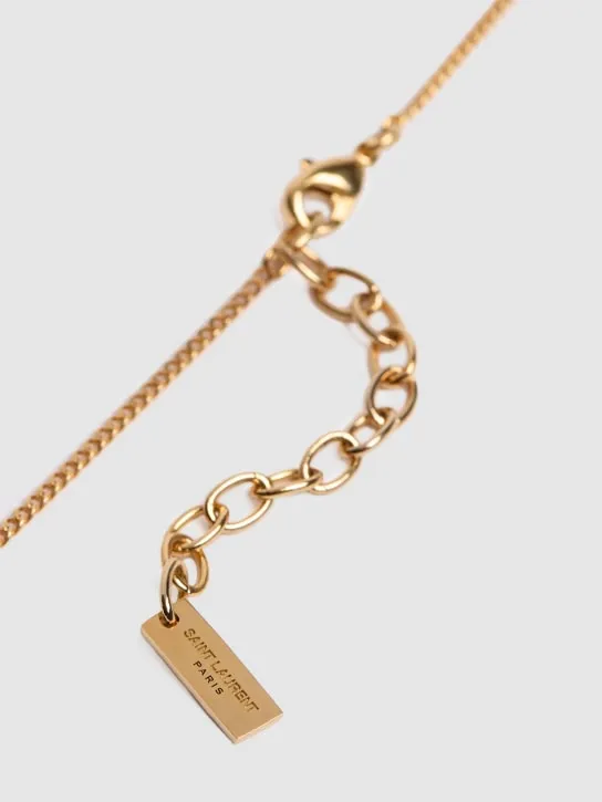 Saint Laurent   YSL Twist charm chain necklace 
