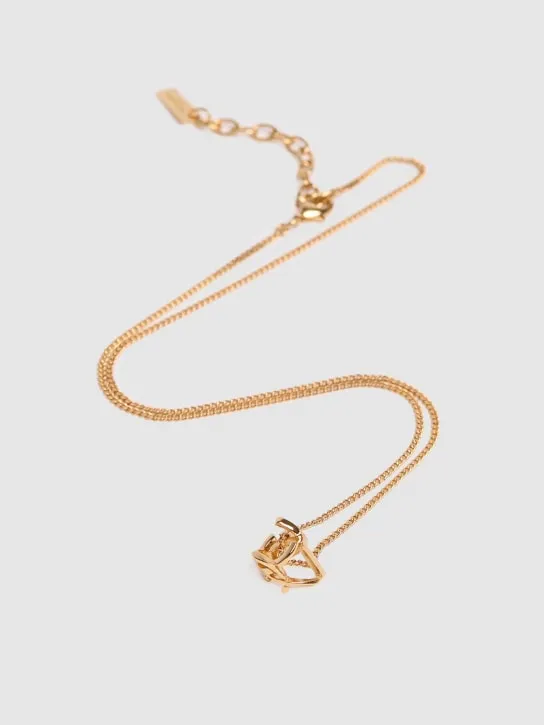 Saint Laurent   YSL Twist charm chain necklace 