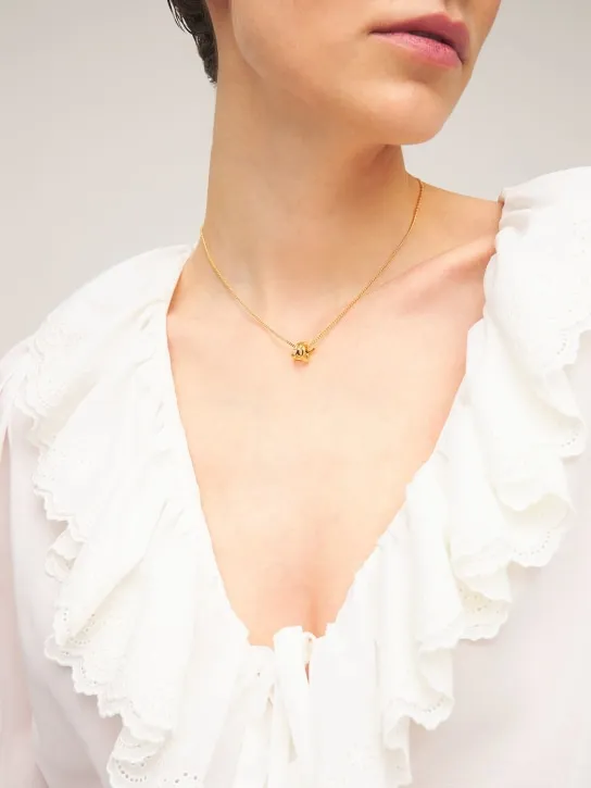 Saint Laurent   YSL Twist charm chain necklace 