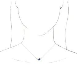 Sapphire and Blue Zircon Cluster Necklace