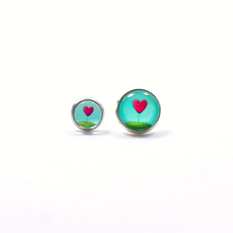 Small Stud Earrings - "Midnight Magic" - Amélie Gagné