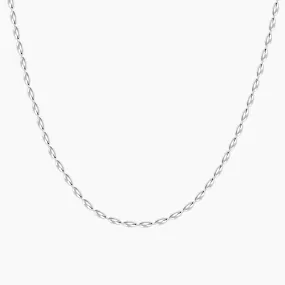 Sterling Silver Teardrop Beaded Necklace