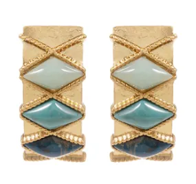 Turquoise Rhombus Earring