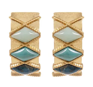 Turquoise Rhombus Earring