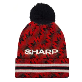 United Red/Black Retro Bobble Hat