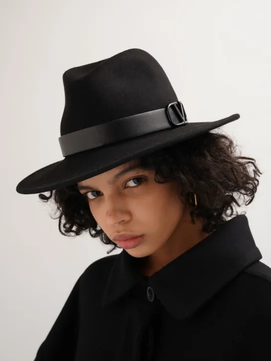 Valentino Garavani   V logo signature fedora hat 