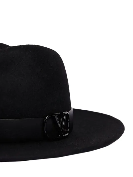 Valentino Garavani   V logo signature fedora hat 