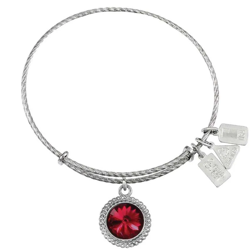 Wind and Fire Silver Birthstone Bracelet
