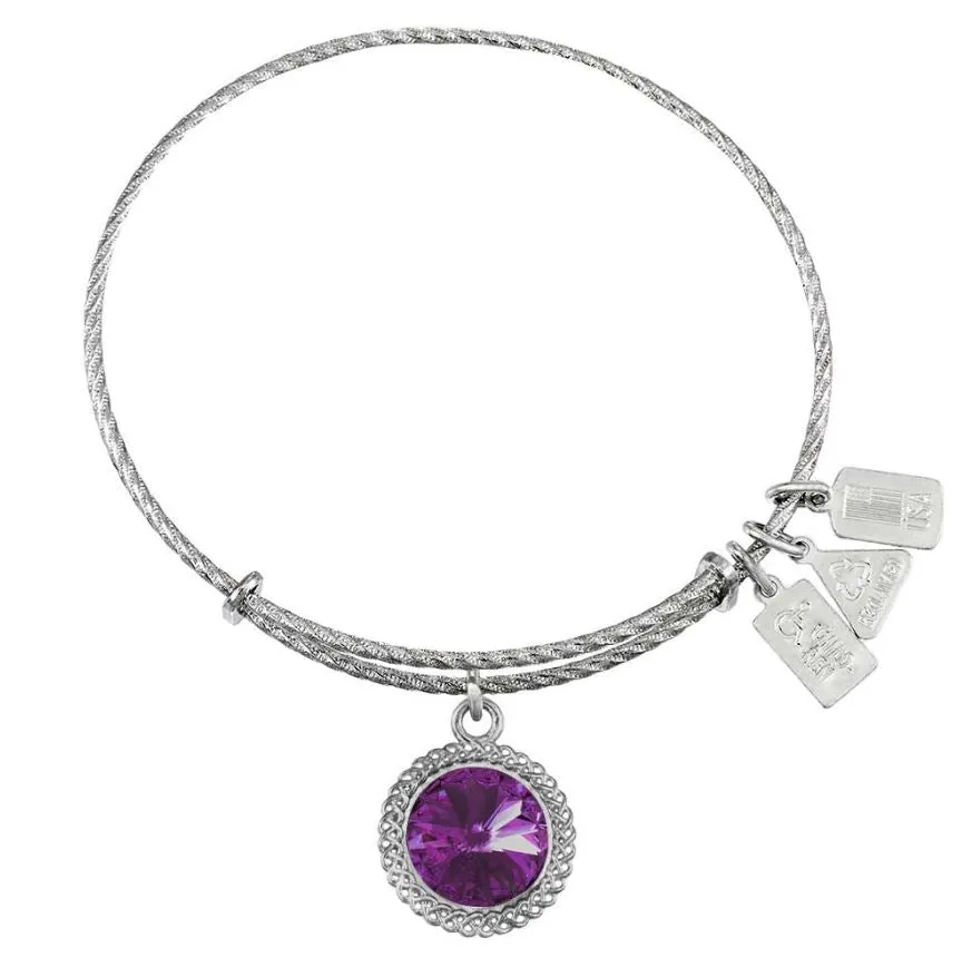 Wind and Fire Silver Birthstone Bracelet