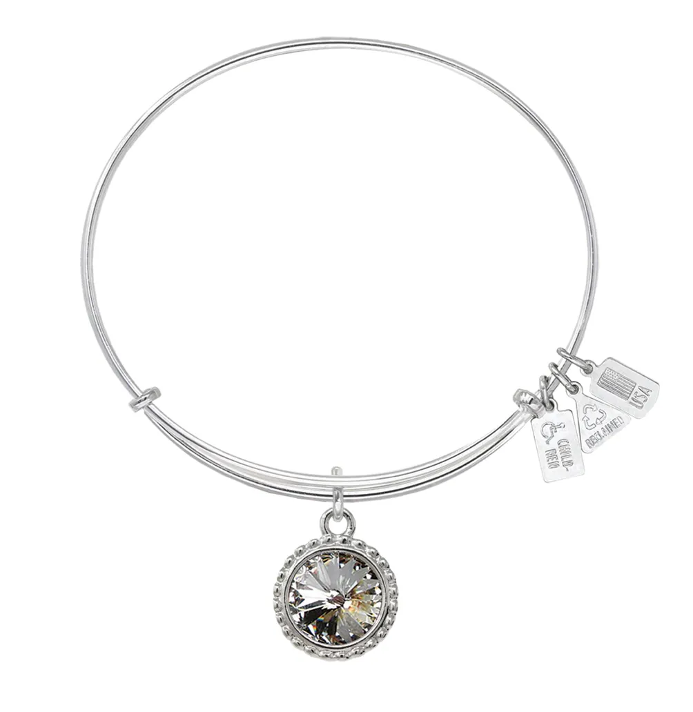 Wind and Fire Silver Birthstone Bracelet