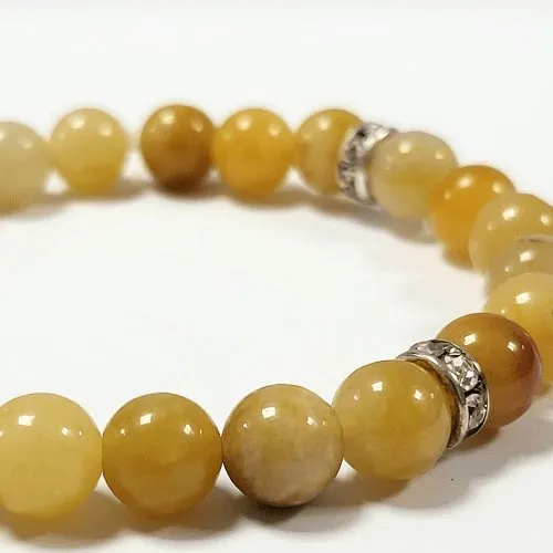 Yellow Topaz Bracelet 8mm Golden Sunshine