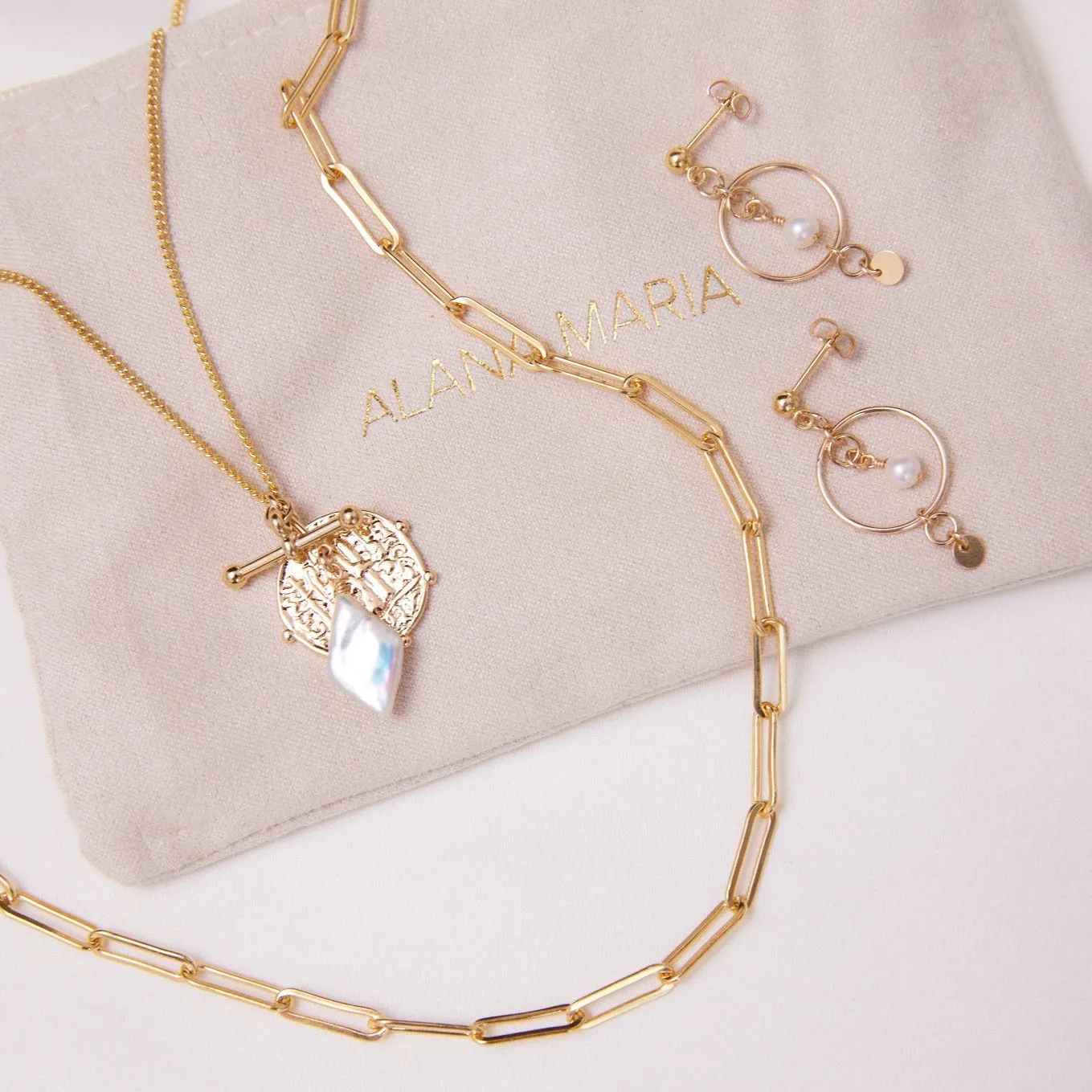 Yves Chain Necklace - Gold